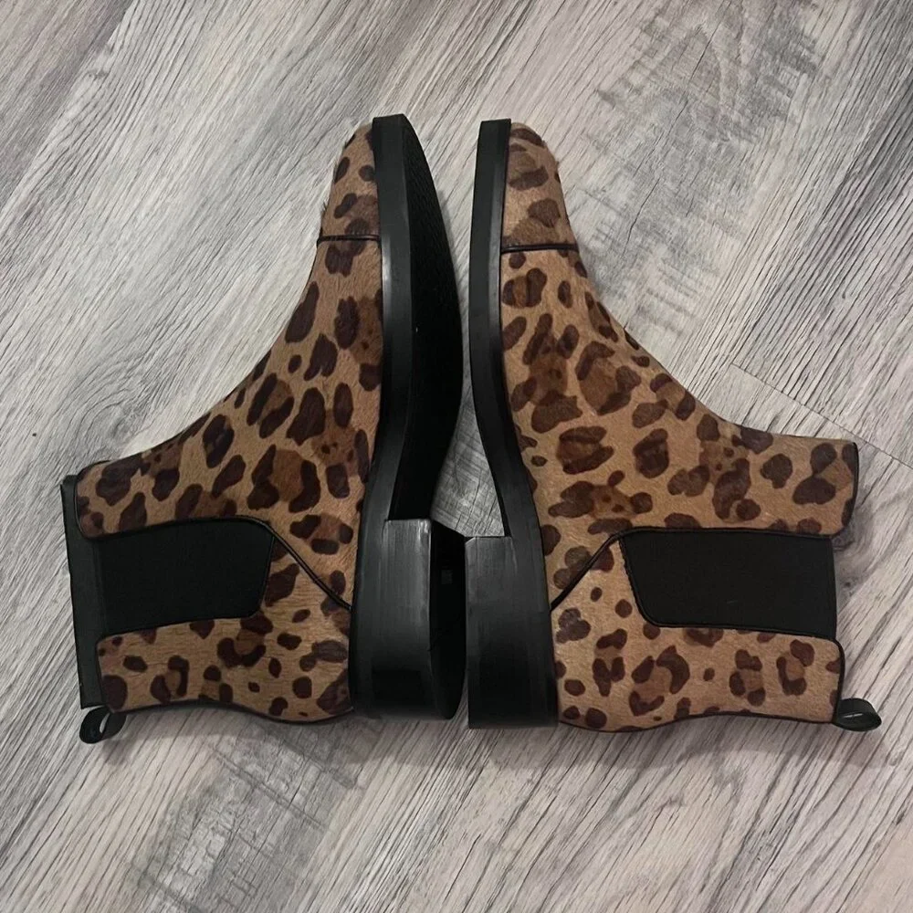 Cole Haan Women's Size 10 Mara Grand Chelsea Leopard Print Ankle Boots - Picture 3 of 8
